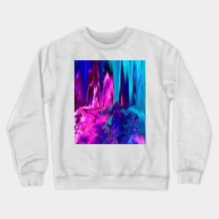 Melted Glitch (Pink & Teal) Crewneck Sweatshirt